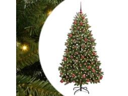 Árvore De Natal Artificial Articulada Com Base Vidaxl Verde Pvc (180 Cm)