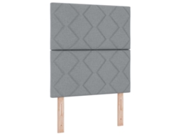 Cabeceira | Painel De Cama Com Cabeceira Cinzento-claro 80 Cm Tecido