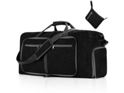 Mala Dobrável 65L para Homens e Mulheres, Ideal para Fins de Semana, com Bolsa Impermeável AQUAFORGE