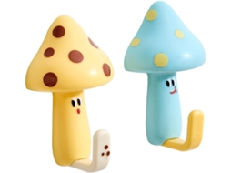 Conjunto De 2 Ganchos Abs Removíveis Com Adesivo, Sistema De Fixação Removível, Suporta Objetos Pesados E Organiza