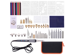 Kit De Ferramentas De Gravura Em Madeira Profissional Com Lápis De Pirrografia E Temperatura Ajustável 200-450℃ Com Display Led
