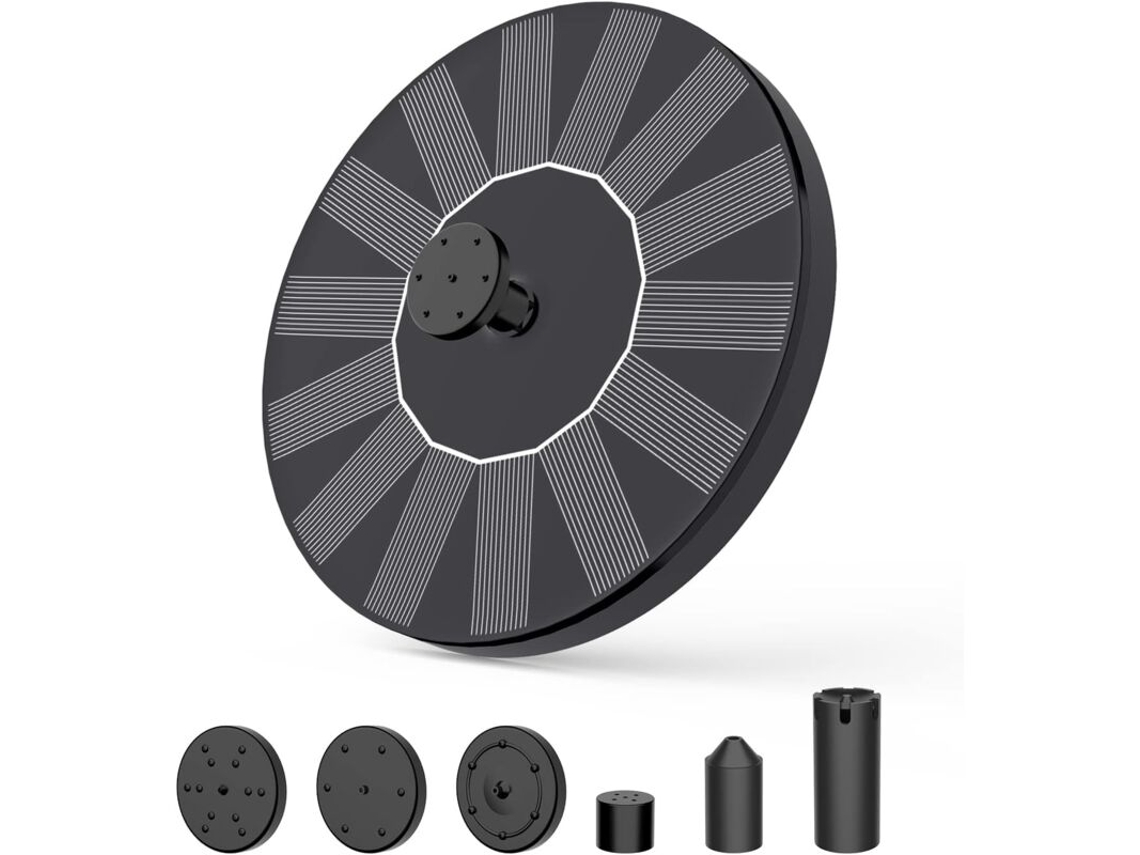 Bomba De Fonte Solar Flutuante, 1w, Para Bebedouro De Aves, Lago, Aquário, Jardim E Exterior