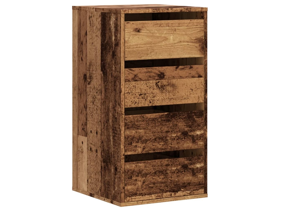 Chest Of Drawers, Chests Of Drawers Vidaxl Marrom Madeira Processada (40 X 41 X 76 Cm)