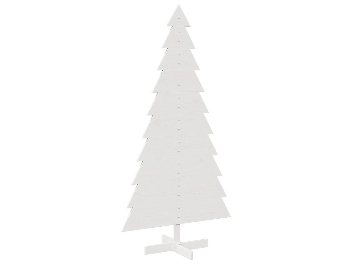 Wooden Christmas Tree, Wooden Christmas Trees Vidaxl Branco Madeira De Pinho (180 Cm)