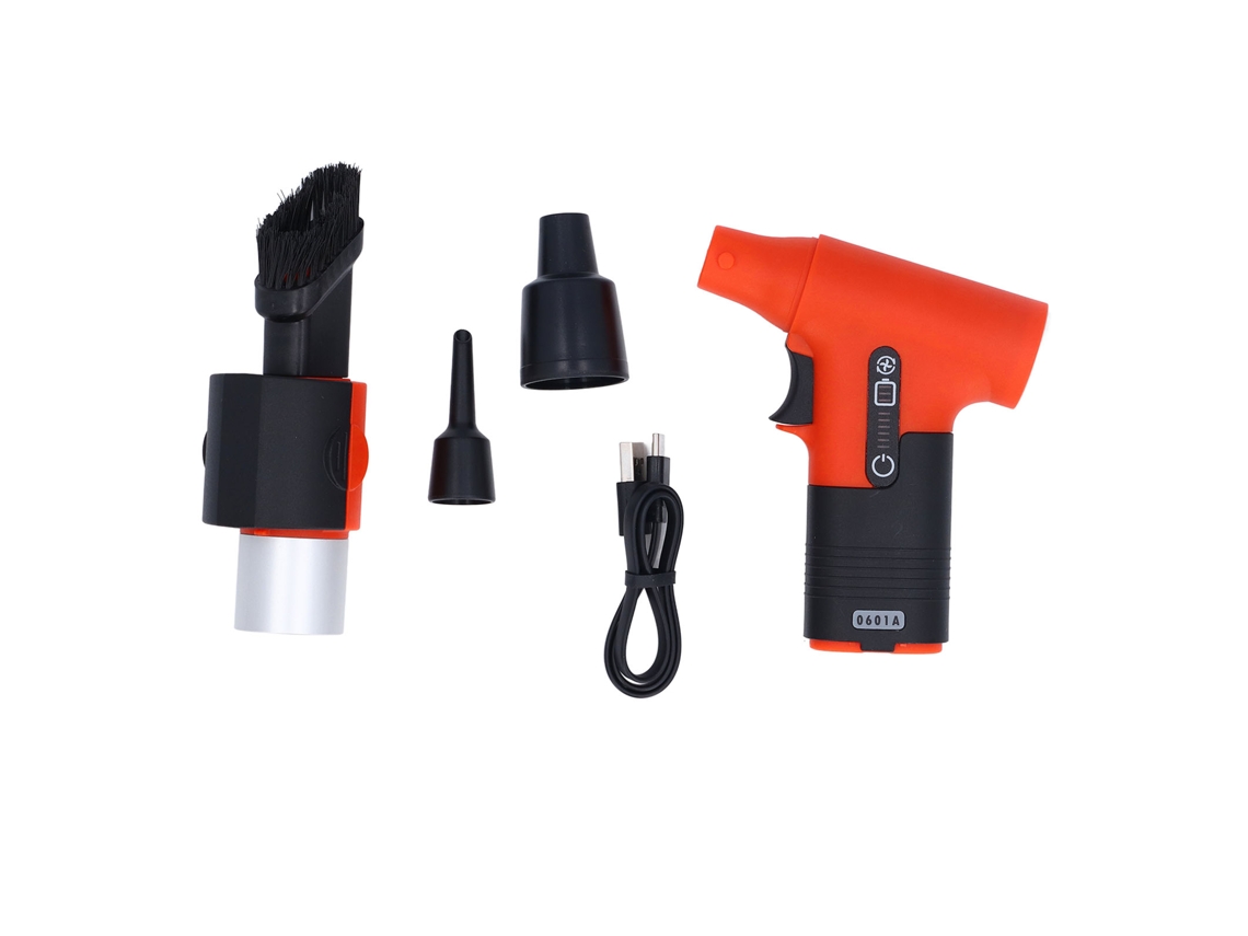 Secador de Ar Portátil Turbo 120000rpm Usb Vermelho