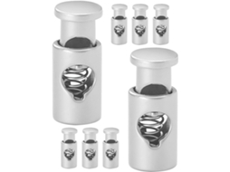 Conjunto Toyvian De 8 Prendedores Espeto Aço Inoxidável Para Churrasco, Prendedores Antiderrapantes Com Argola De Metal