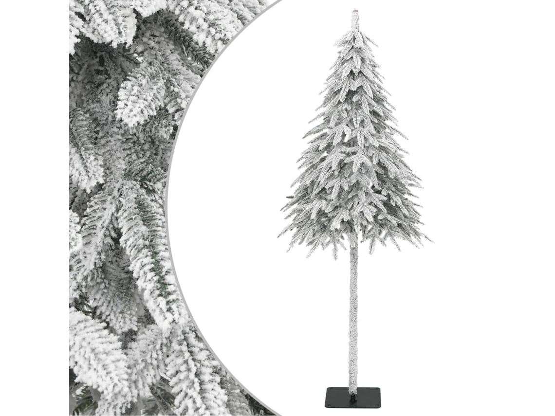 Vidaxl Árvore De Natal Artificial C/ Flocos De Neve 210 Cm