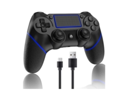 Controle Ps4 Sem Fio Playstation 4ps4 Props4 Slim Com Joystick De Jogo Motor Duplo Forte Vibração Touchpad Antiderrapante Azul Lalalamoli