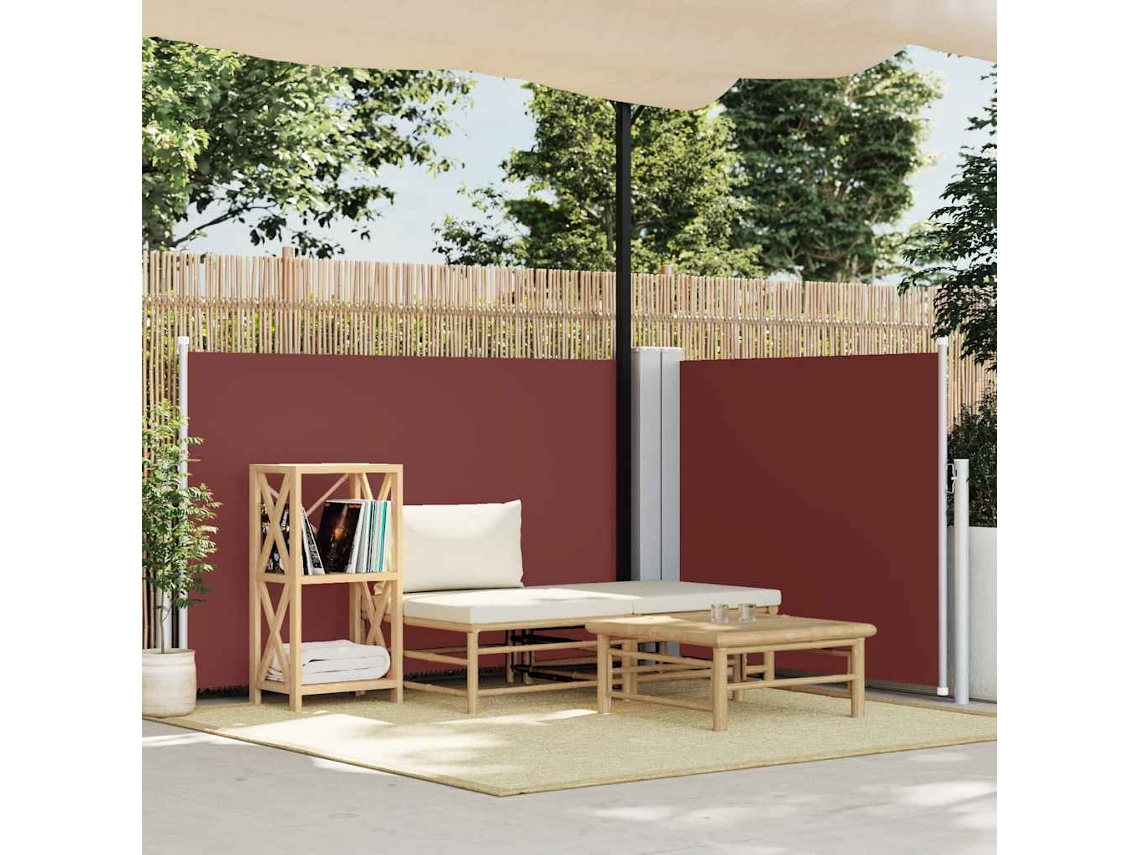 Vidaxl Toldo Lateral Retrátil 120x600 Cm Castanho