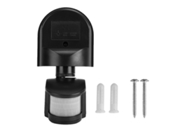Interruptor De Sensor De Movimento Pir Automático Impermeável Para Luz De Segurança Exterior 110-240v Preto