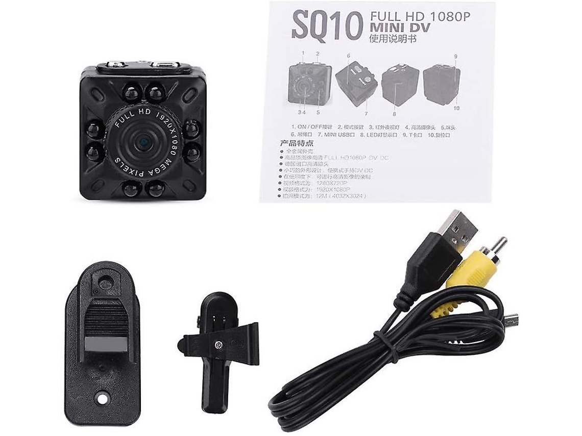Bestvite Mini Câmera de Segurança Infravermelha Externa 1080P Câmera Oculta com Detecção de Movimento (Preta)