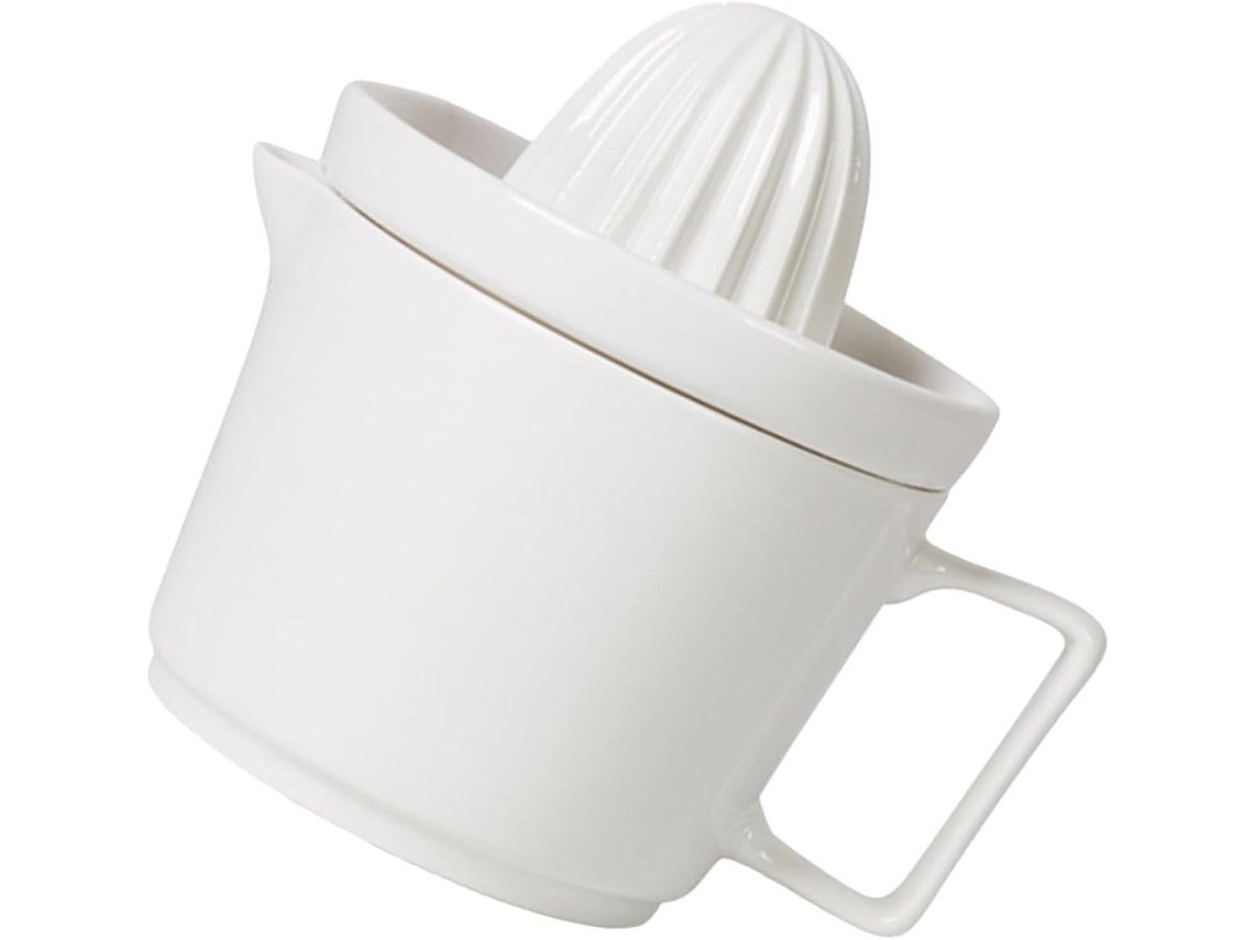 Espremedor De Citrinos Manual Grande Em Cerâmica, Extração Rápida E Sem Esforço, Filtro Integrado Pa Gokoco