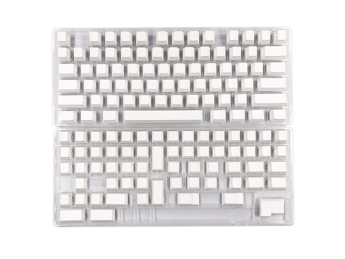 Lurelia Keycaps Cherryprofile Blank Minimalista Branco Para Teclado Mecânico