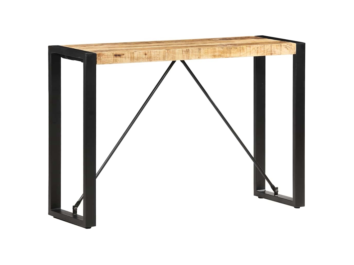 Vidaxl Mesa Consola 110x35x76 Cm Madeira De Mangueira Maciça