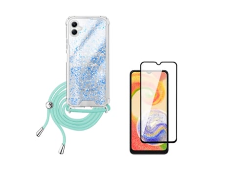 Capa Shinnyhands Free Strongglass para Samsung Galaxy A06 CAPASMART Azul