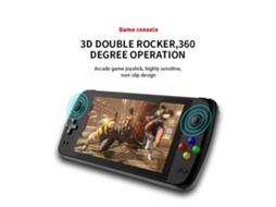 Consola de Jogos Retrô de 7 Polegadas Hd 128 Bits Ps7000 Duplo Portátil Player de Jogos 64G 6000+ Jogos Consolas de Jogos Mp4 Player de Vídeo