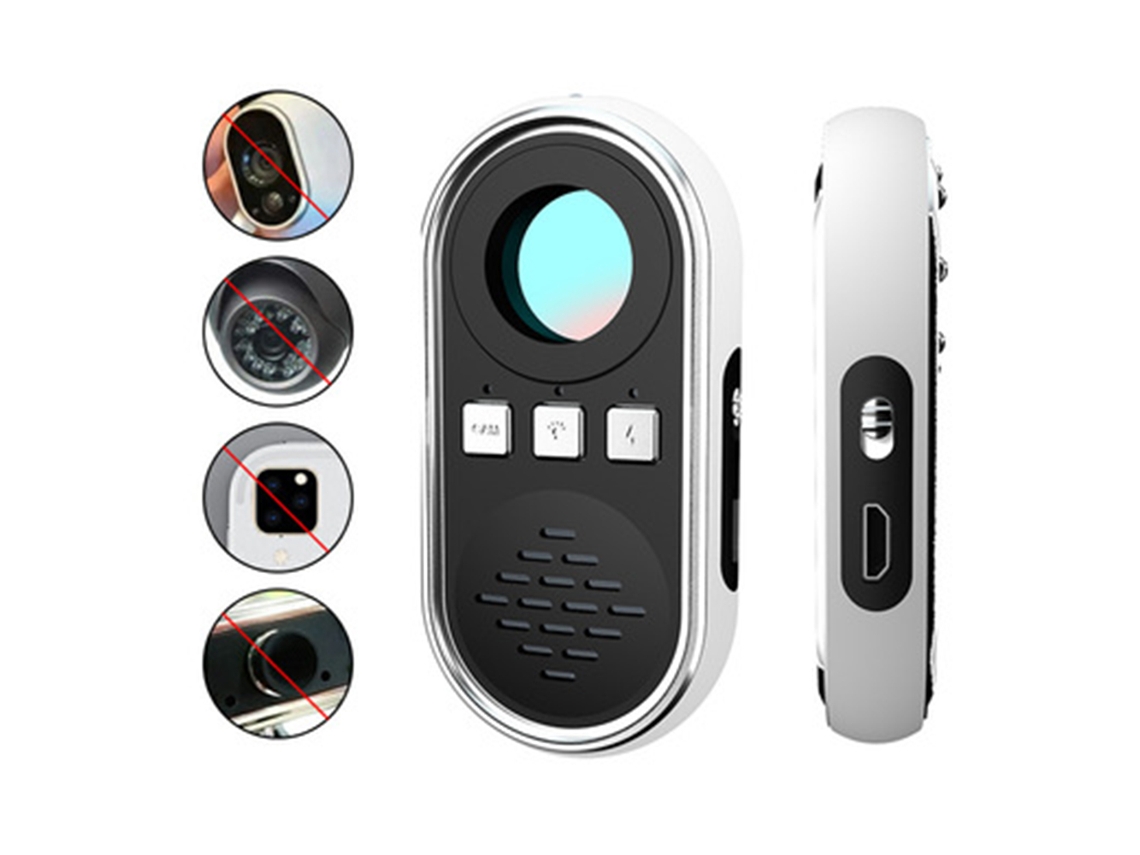 Detector de Câmera Portátil Multifuncional S200 Iluminação Detector Infravermelho com Lanterna Alarme Segurança para Mulheres