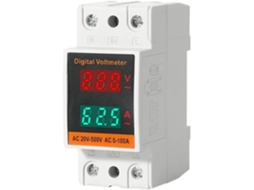 Medidor Digital Monofásico Com Visor Duplo Para Trilho Din
