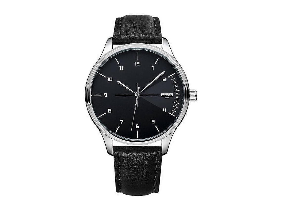 Relógio De Pulso Masculino Yazole 502 Com Numerais Arábicos, Estilo Negócios, Quartzo.