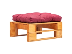 Pallet Ottoman, Pallet Ottomans Vidaxl Vermelho Madeira De Pinho Impregnada (n/a)