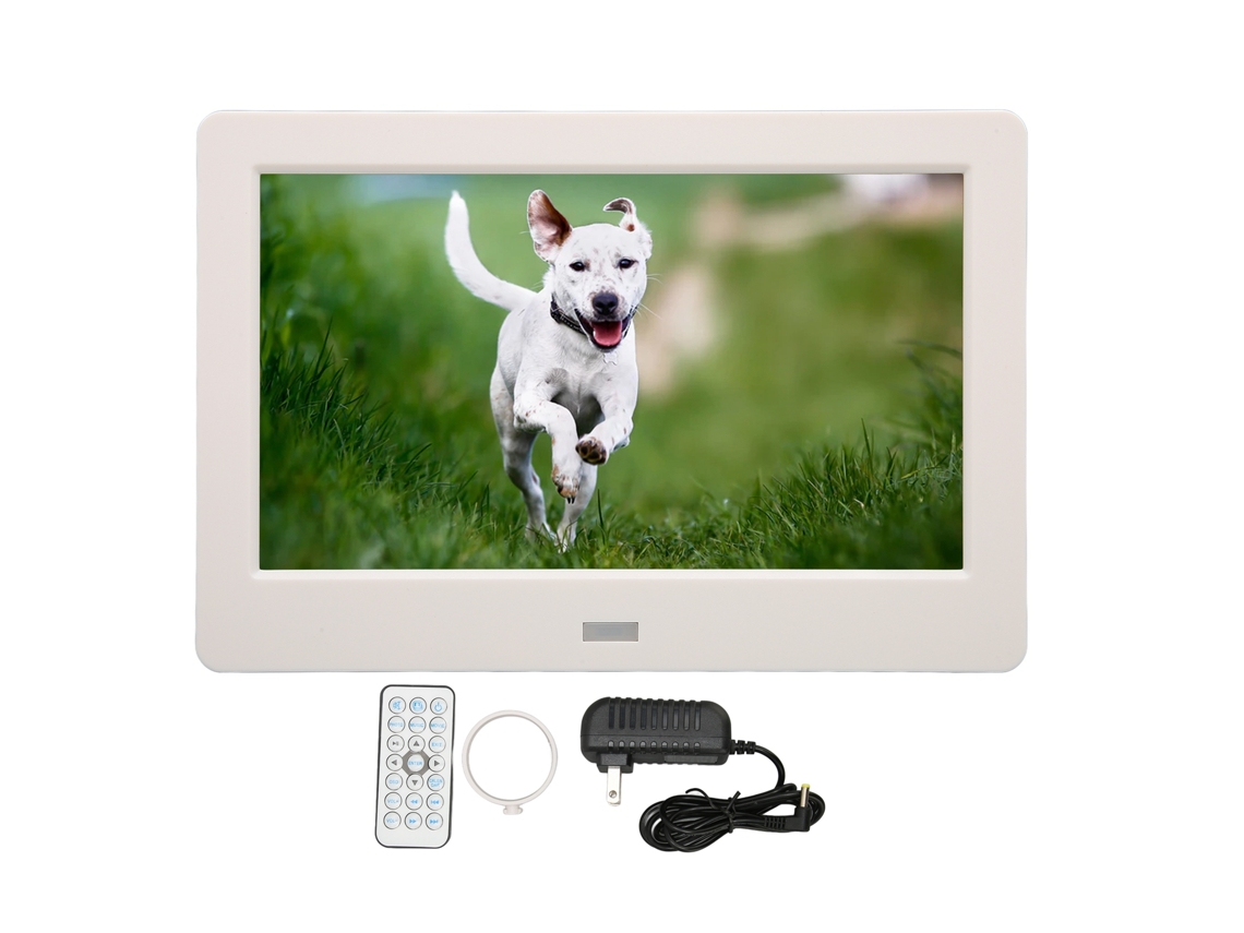 Aetheria quadro de Fotos Digital Hd 7 Polegadas com Relógio Calendário Mp3 Controle Remoto Us Plug