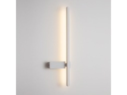 Applique Mural Preta, De Metal, Led, Moderna, Ultra-fina, Linear