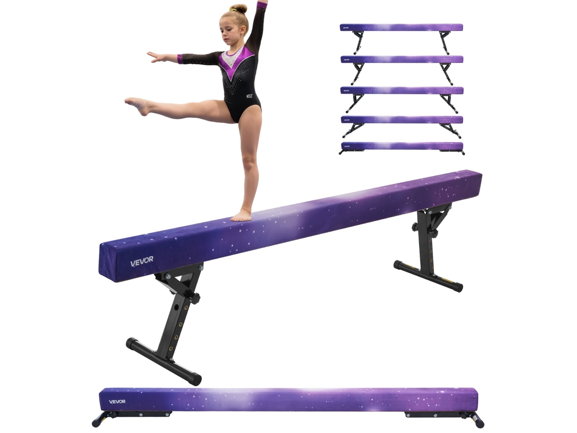 Barra De Equilíbrio Para Ginástica Infantil 5 Níveis 2450 X 430 X 180 Mm Vevor