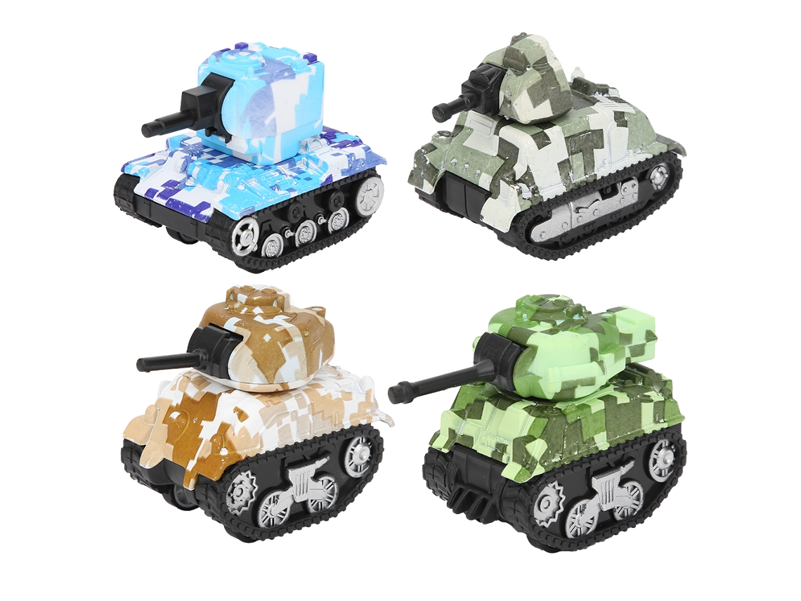 Modelo de tanque de liga metálica, brinquedo e decoração para crianças.