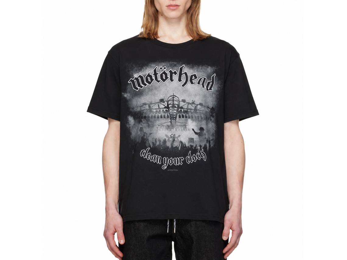 Motorhead Clean Your Clock B W T-shirt Classic Unisex Adults Size:s