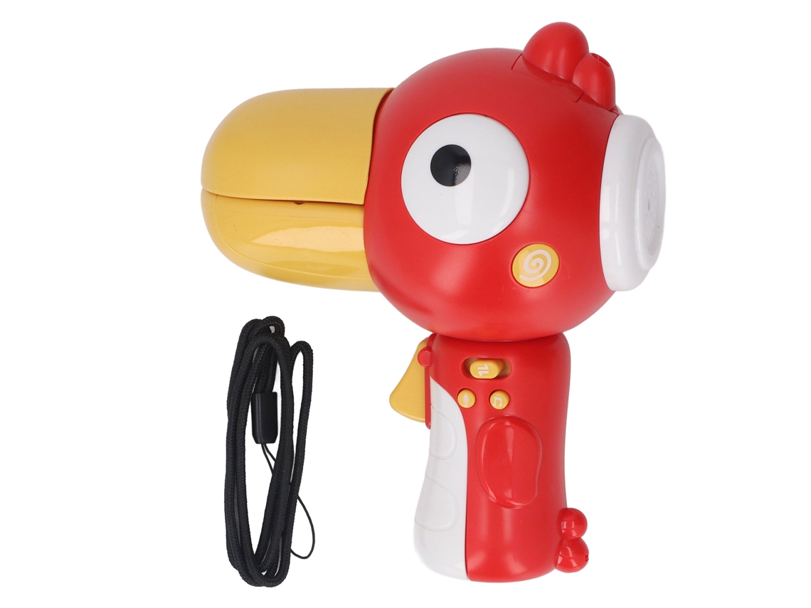 Dispositivo De Mudança De Voz Para Crianças Pássaro Cartoon Educativo Brinquedo Infantil Com Cinto Vermelho