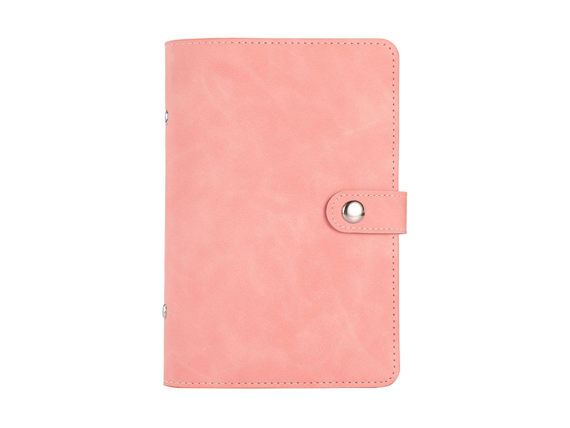 Caderno de Bolso Pequeno e Elegante, Cor Rosa, para Anotações e Orçamento BRILVIBERA