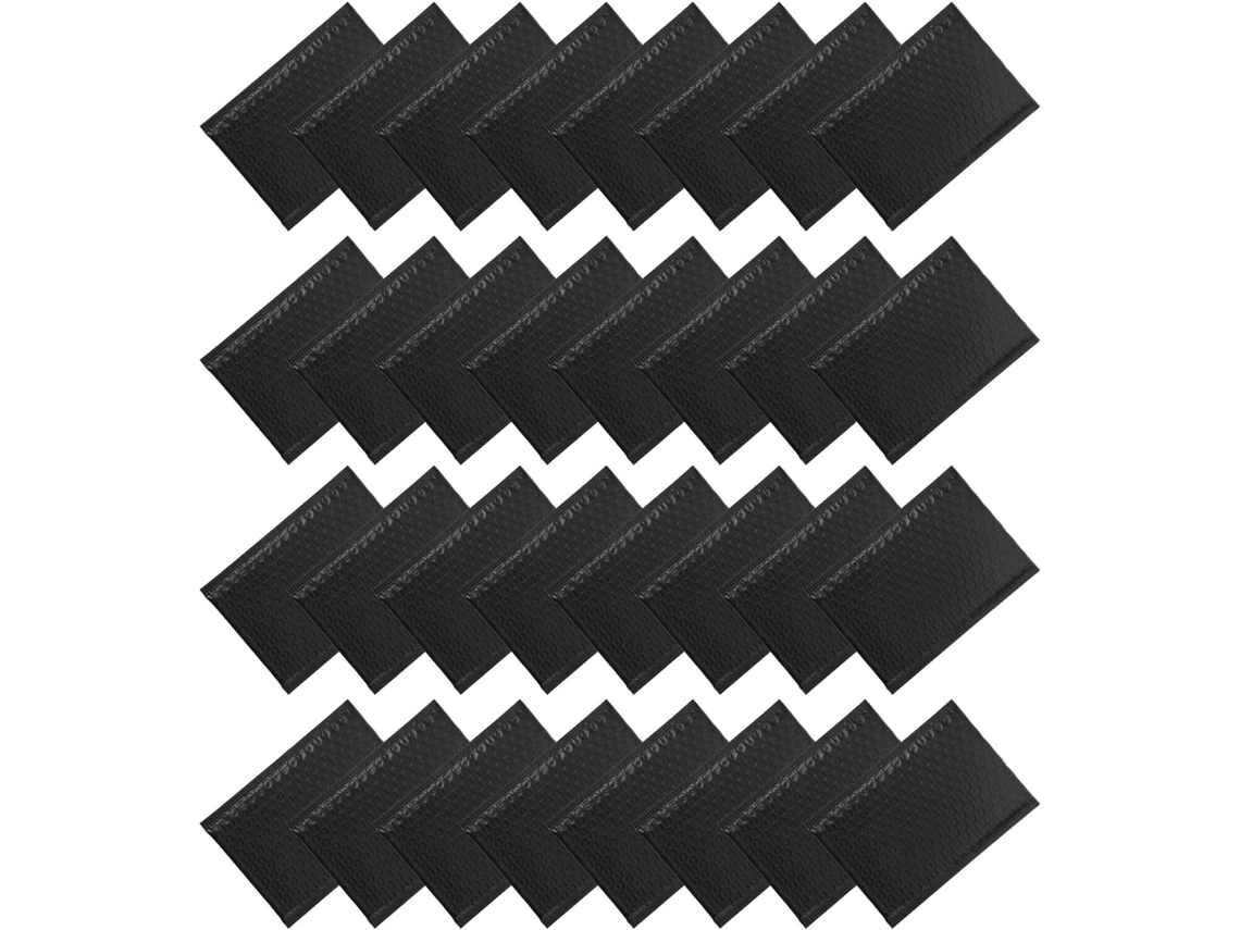 Lote de envelopes pretos acolchoados com bolhas, 13x18 polegadas (4 cm), autoadesivos, para embalagem postal, impermeáveis e resistentes a rasgos.