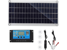 Kit de Painel Solar 300 W 12 V Off Grid com Controlador 10 a 60 BRILVIBERA