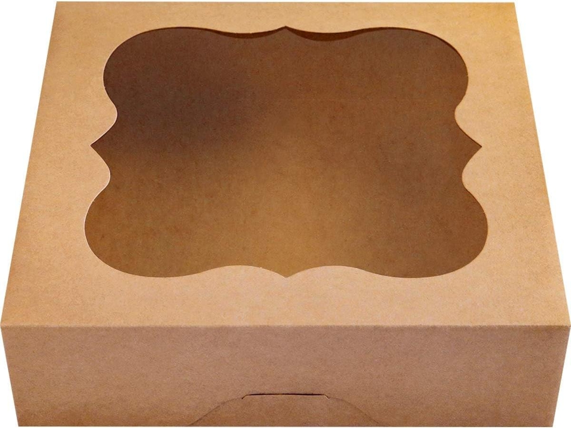 Lurelia Caixas De Papel, 15 Unidades, Papel Kraft, 7,6 Cm, Castanho, Para Bolos E Doces