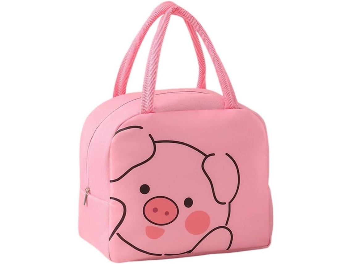 Bolso, Bolsa Ca De Almuerzo Aislada , Cerdo Rosa , Envio 24h