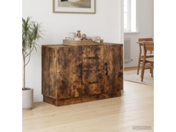 Vidaxl Buffet Carvalho Fumado 89 X 34,5 X 57 Cm Derivados De Madeira