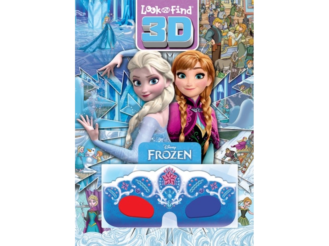 Livro Disney Frozen Look And Find 3d De Pi Kids (inglês - Capa Dura)