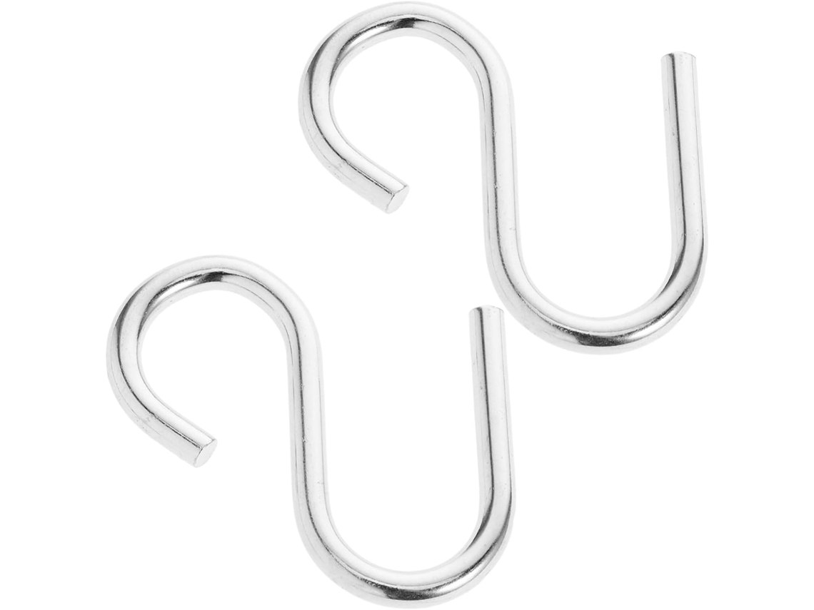 Conjunto De 2 Ganchos Em S Para Balanços, Ferro Galvanizado, Resistent