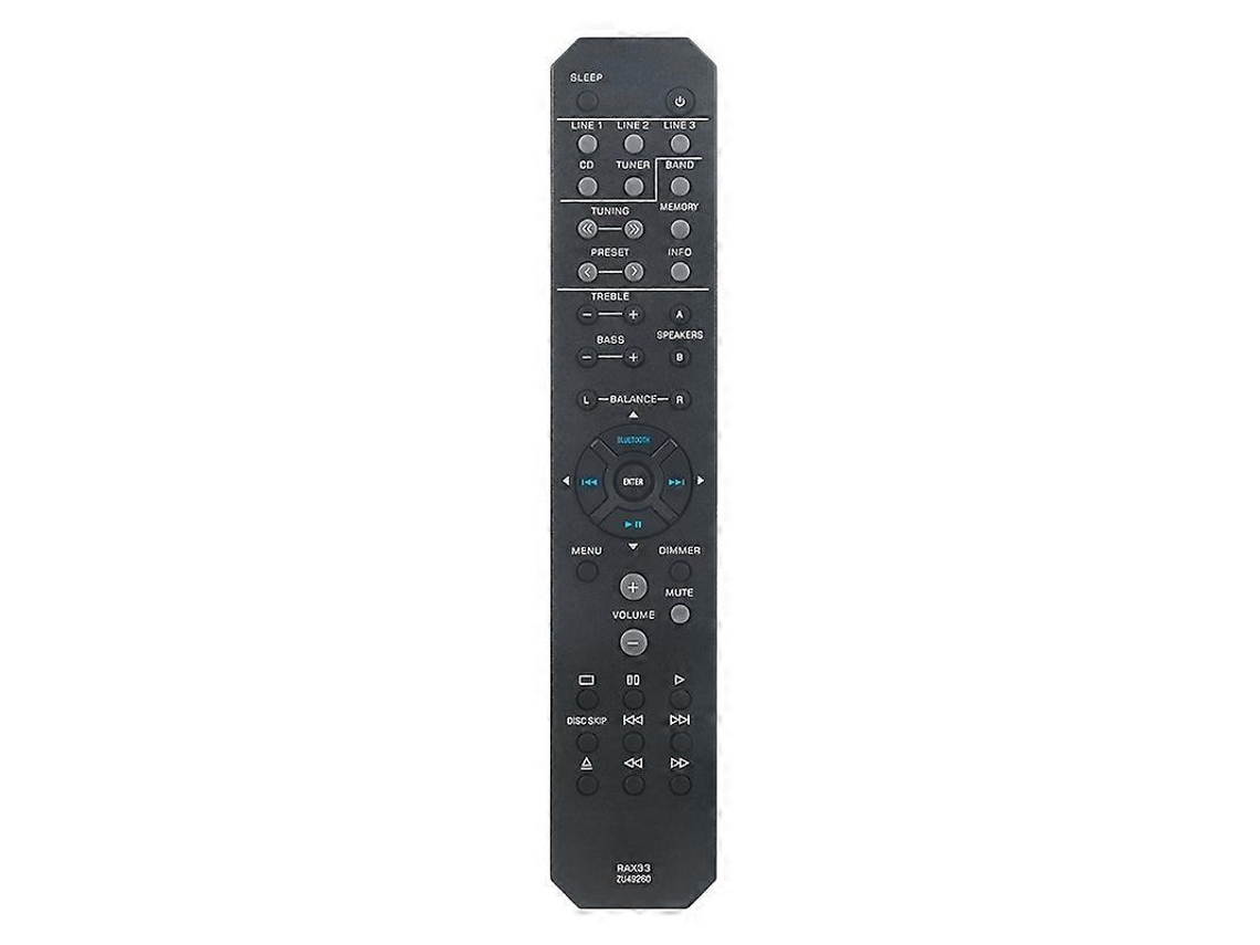 Controle Remoto Substituto Compatível Com Rax33 Receptor Estéreo Yamaha R-s202 R-s202bl R-s202d