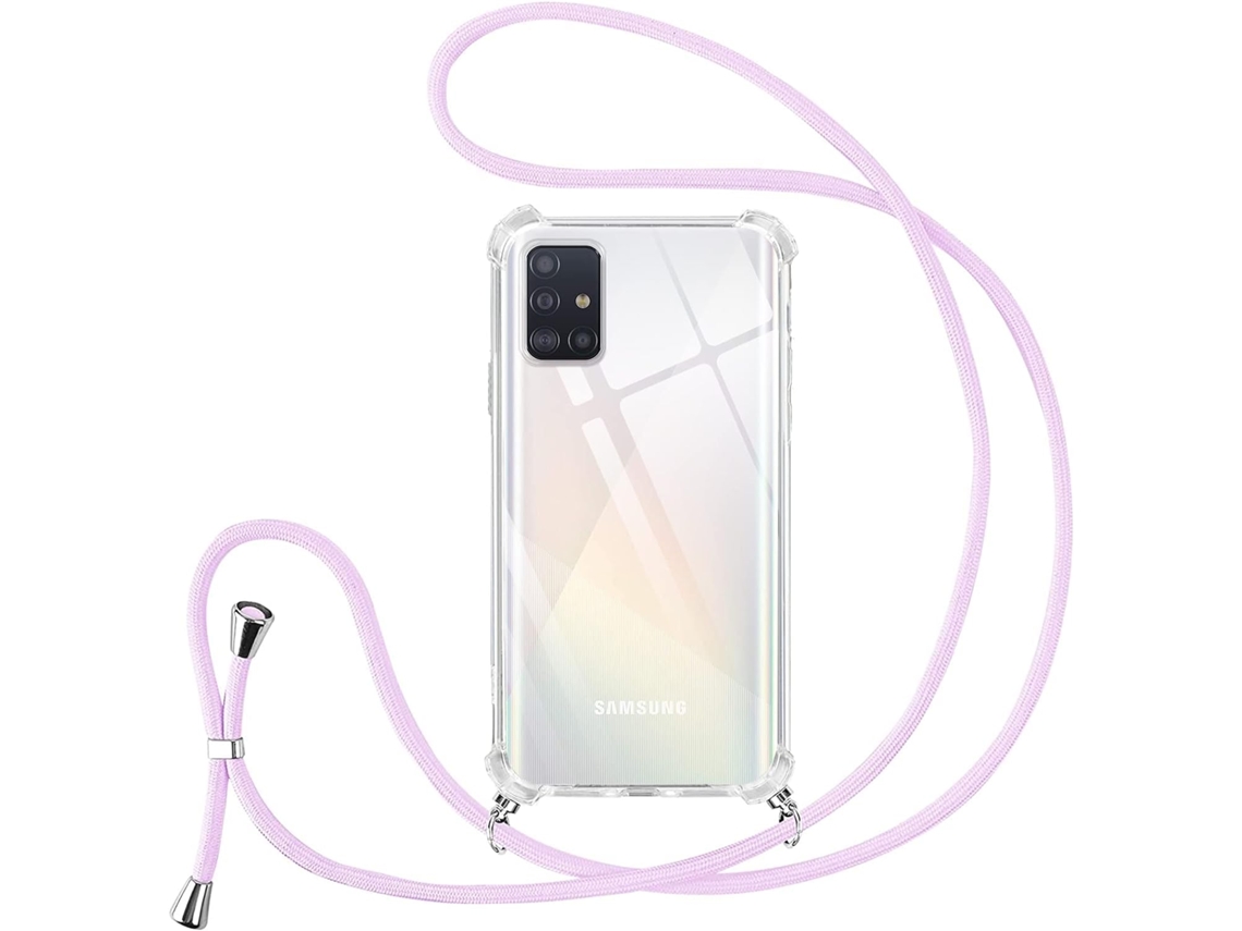 Correia Colar Párachoques Proteção Alça para Samsung Galaxy A51 HONGWE. Transparente