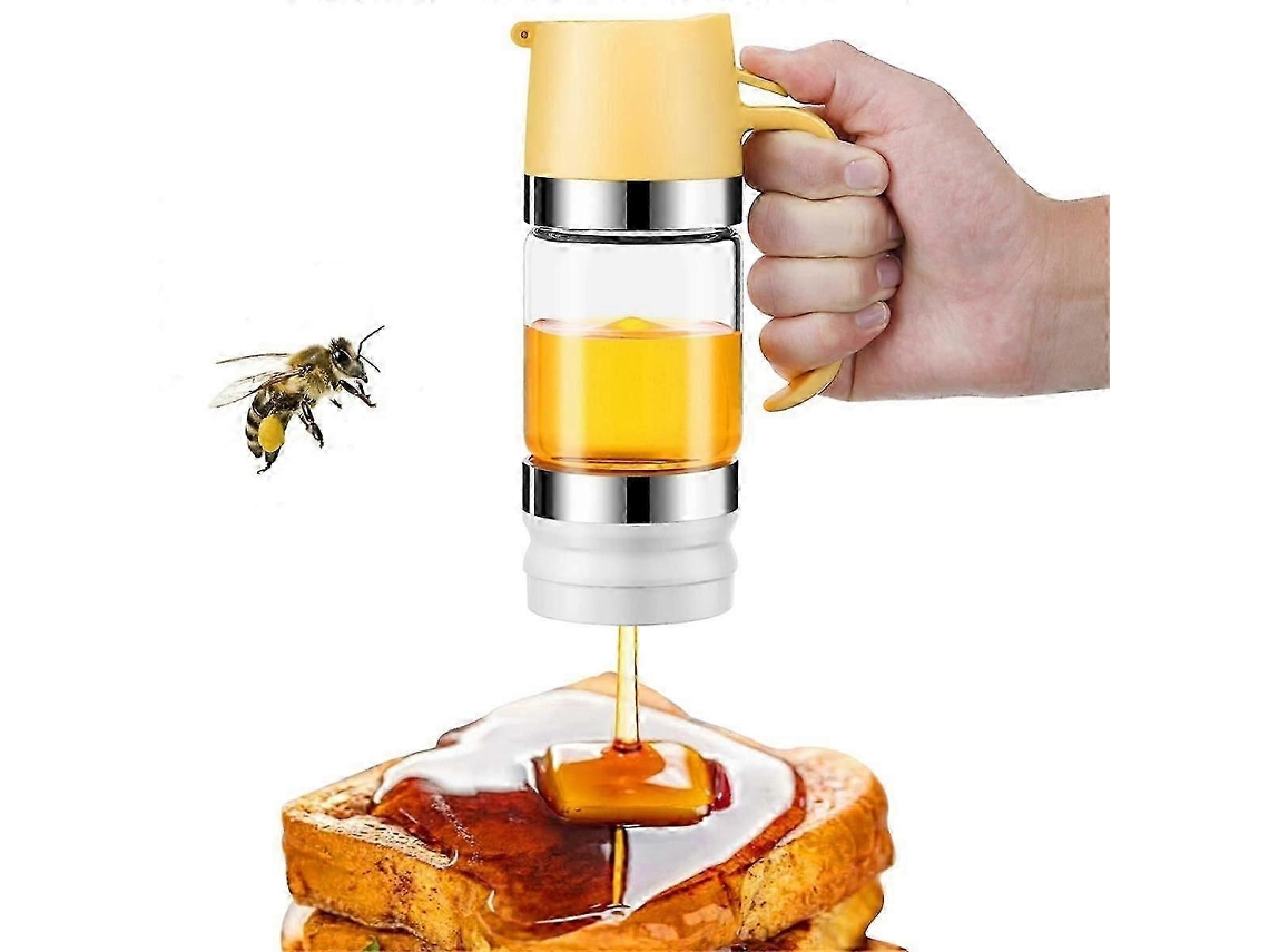 Dispenser De Mel Vidro 10 Oz Sem Pinga Alça Pão Café Chá