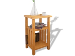 End Table, End Tables Vidaxl Marrom Madeira (27 X 35 X 55 Cm)