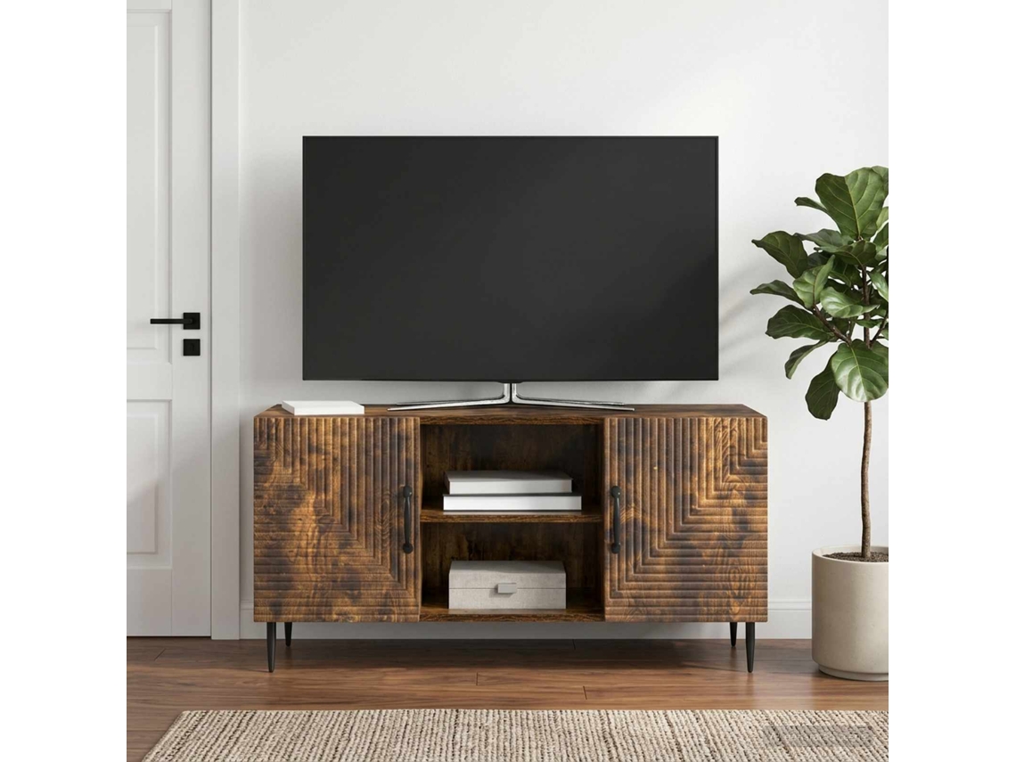 Vidaxl Gabinete Para Tv Carvalho Fumado 102 X 34,5 X 50 Cm