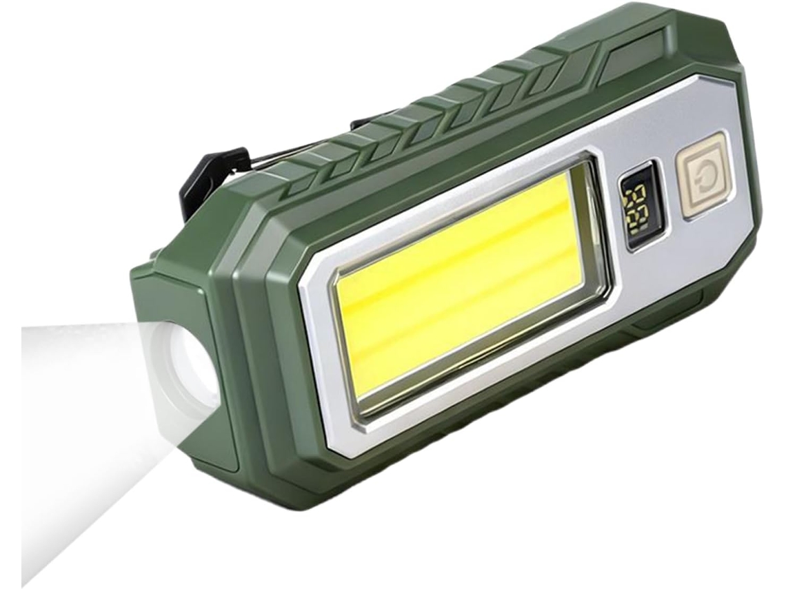 Lanterna De Trabalho Recarregável, Lanterna Magnética Brilhante, 1200mah |