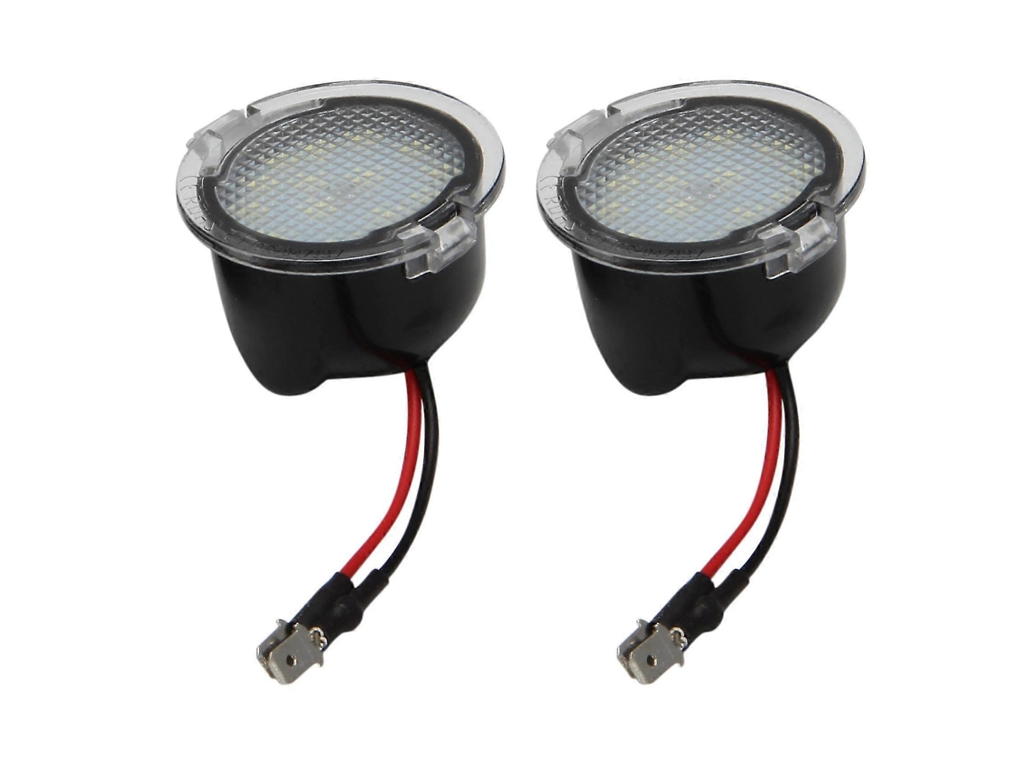 2 Lâmpadas Led Sob Espelho Carro Compatíveis Com Edge Mondeo Etc