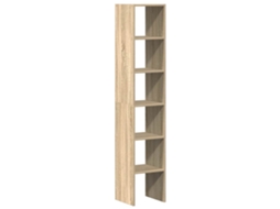 Bookcase, Bookcases Vidaxl Marrom Madeira Processada (n/a)