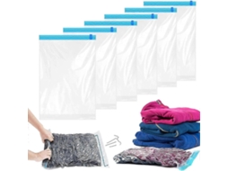 Conjunto De 6 Sacos Viagem Enroláveis ​​para Armazenamento, A Vácuo Para Viagem, Compressão Reutil Izáveis ​​que Economizam Espaço, Armazenamento