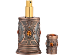 Frasco spray portátil Vazio Metallic League de 15ml em estilo retrô antigo.