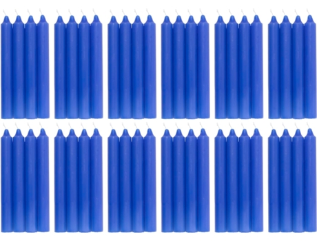 COM-FORT HOUSE- Vela de Mesa Azul Velas Decorativas Sem Perfume Velas para a Tua Casa COM-FORT HOUSE