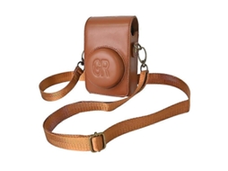 Capa De Couro Pu Para Câmera Ricoh Gr/grii/griii E Casio Zr1200/zr1500/zr2000/zr3500/zr3600/zr3700/zr5500 Com Correia Marrón